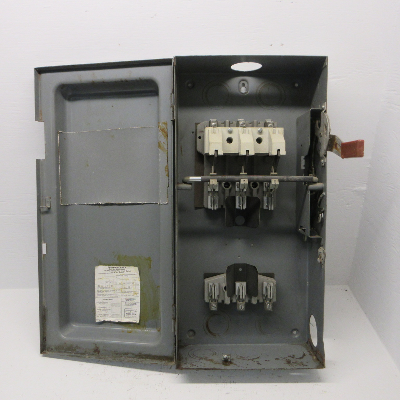 Cutler Hammer 4105H313H 100 Amp 600V Fusible Heavy Duty Safety Switch Disconnect (AH1426-1)
