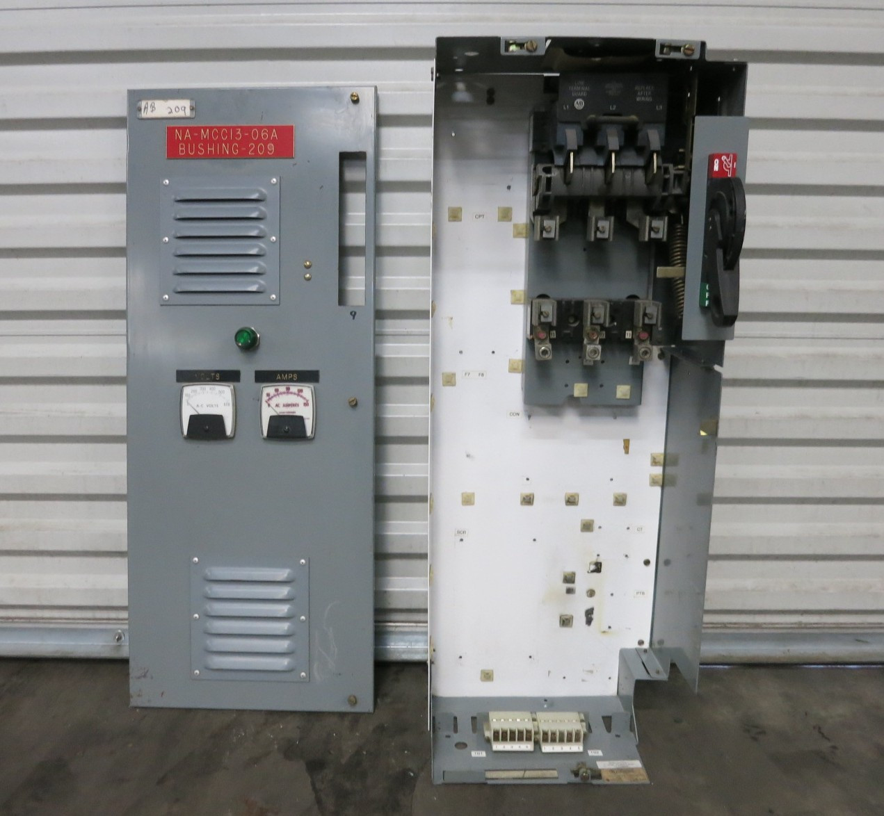 Allen Bradley 2100 Centerline 200 Amp Fusible Feeder 39" MCC Bucket 200A (BJ1130-22)