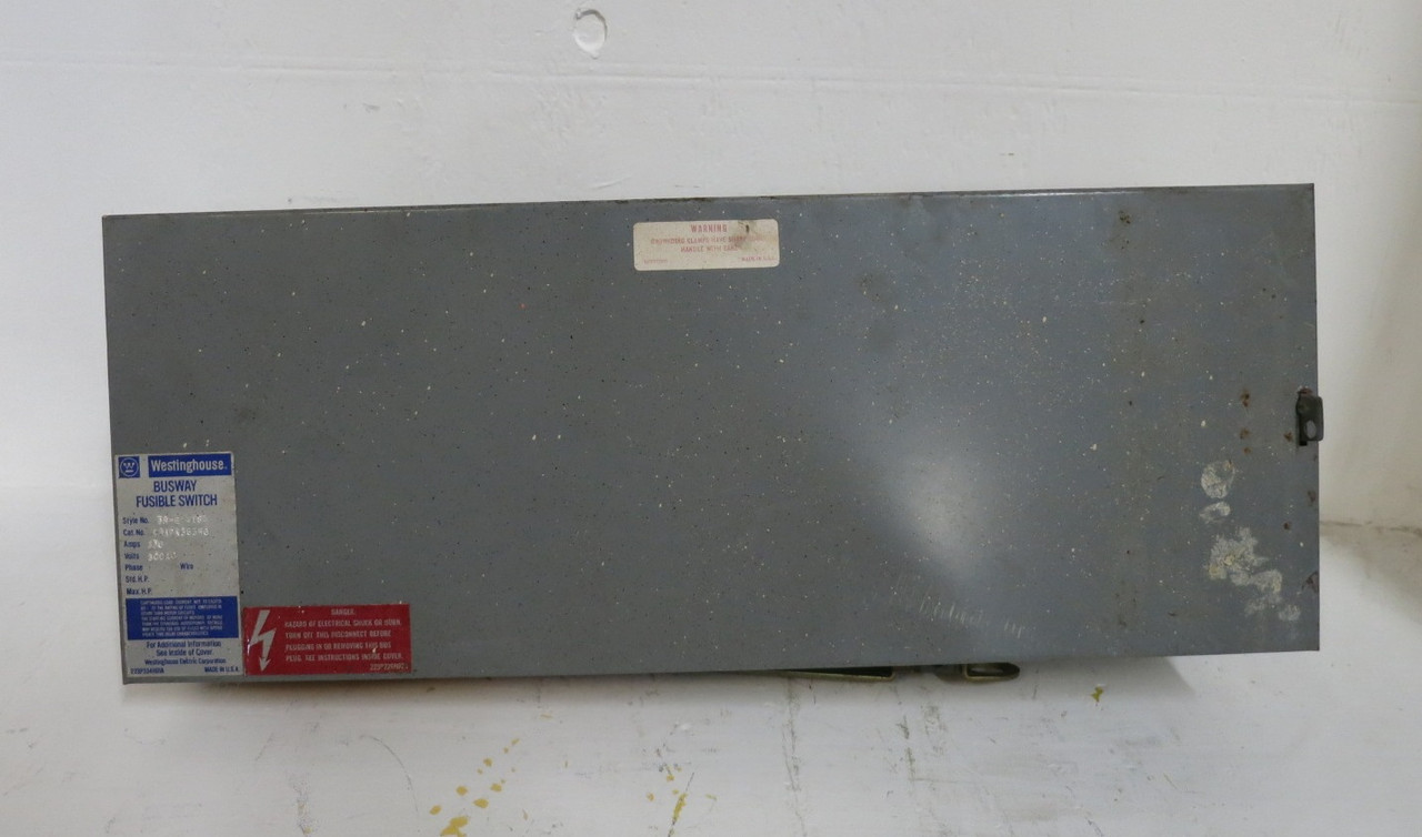 Westinghouse ITAPN363HG 100A 600V Fusible Bus Plug 3PH 4W ITAP363GN ITAP-363 100 (DW8329-2)