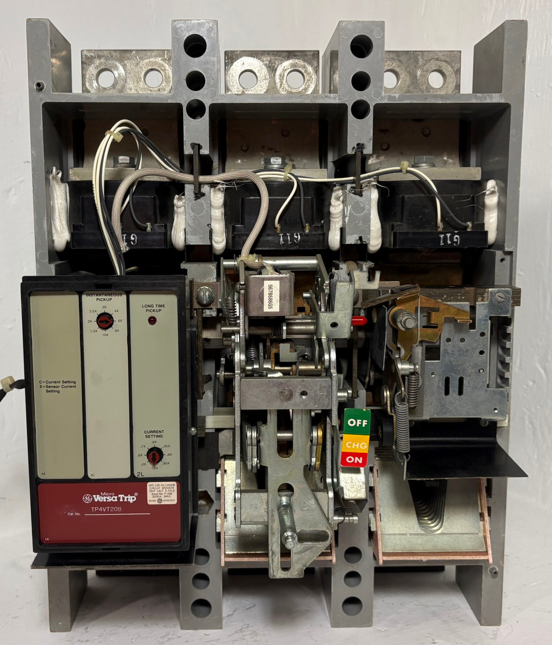 GE TPVF5612B 1600A Power Break LI Circuit Breaker w/ 1200 Amp Trip 600V 3P TPVF5 (EM5944-1)