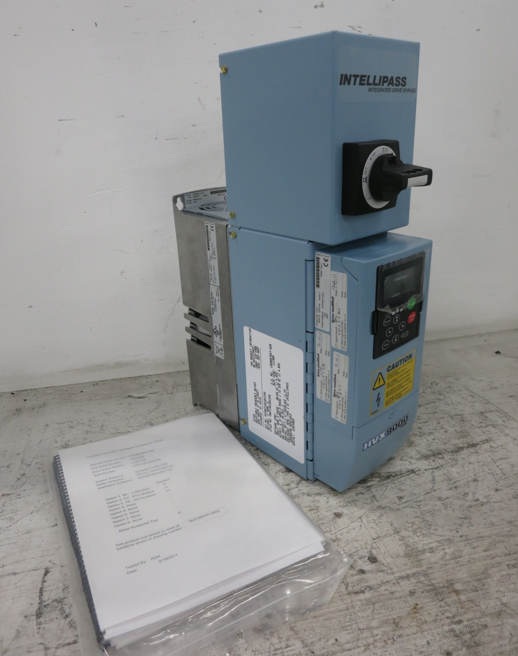 Eaton HVX00714B1B5C2P6 7.5 HP HVX9000 VS Drive IntelliPass Bypass 480V SVX006A1 (DW8337-1)