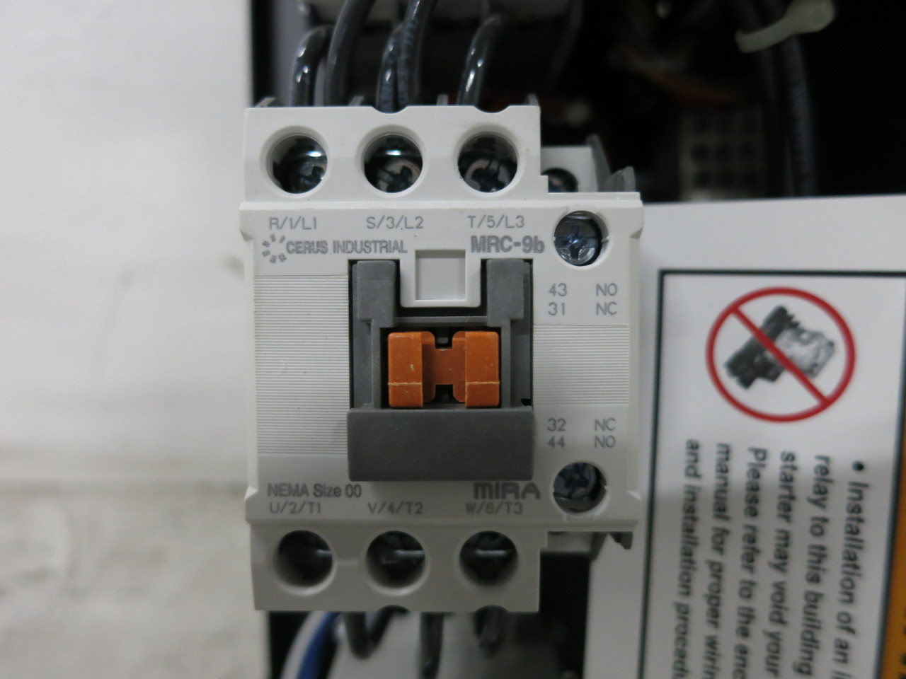 NEW Cerus BAS1-9/J-G2.5-5M Size 00 Automation Starter 2.5A 3PH CMS-32HI MRC-9b (DW8341-1)