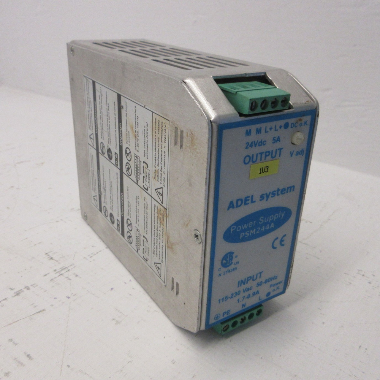 Image of ADEL System PSM244A Power Supply (INPUT: 115/230VAC 1.7-0.9A OUTPUT: 24VDC 5A)