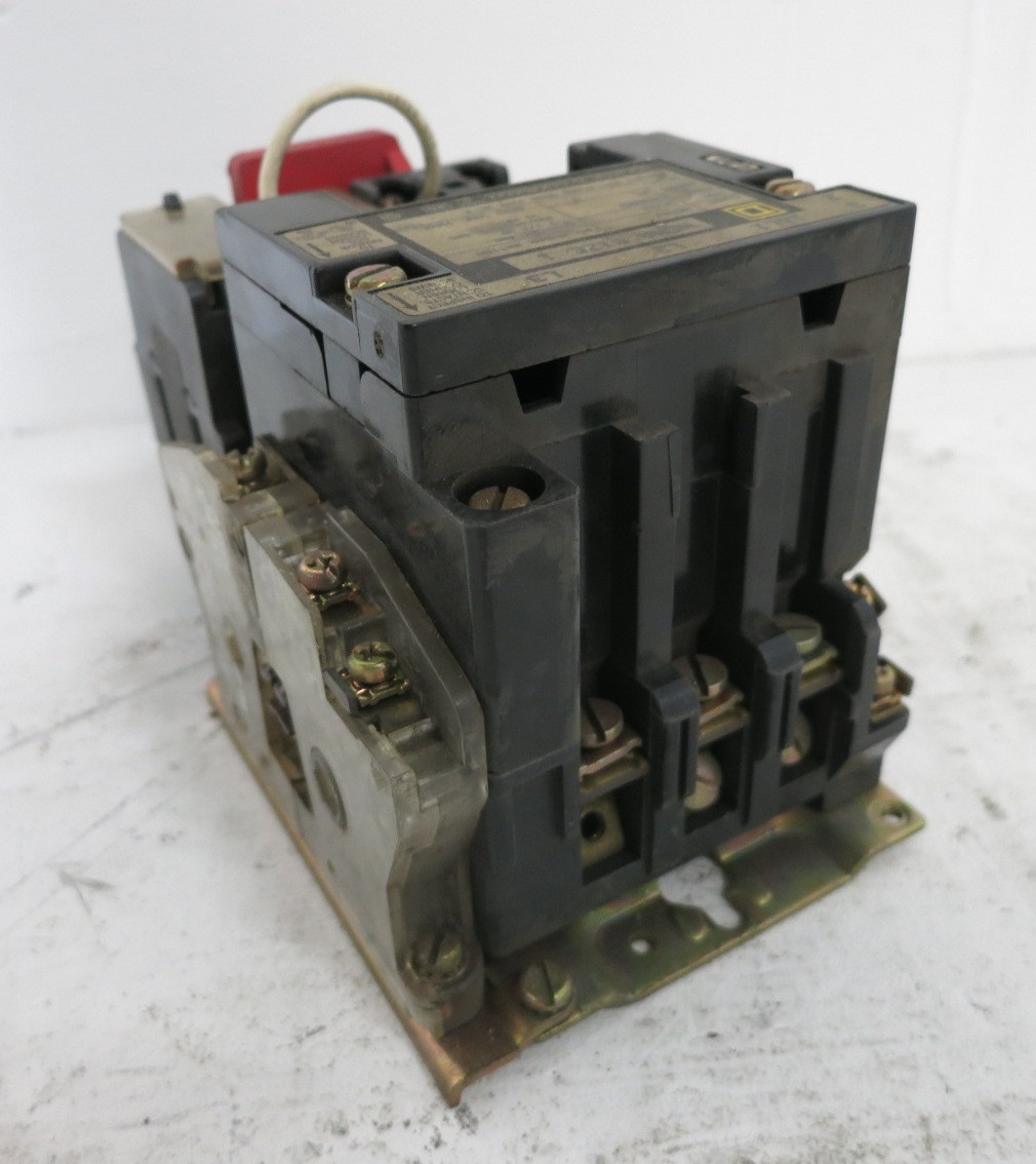 Square D 8536SCO3H200S Size 1 Motor Starter 120V Coil Motor Logic 9065-SS020 (DW8345-1)