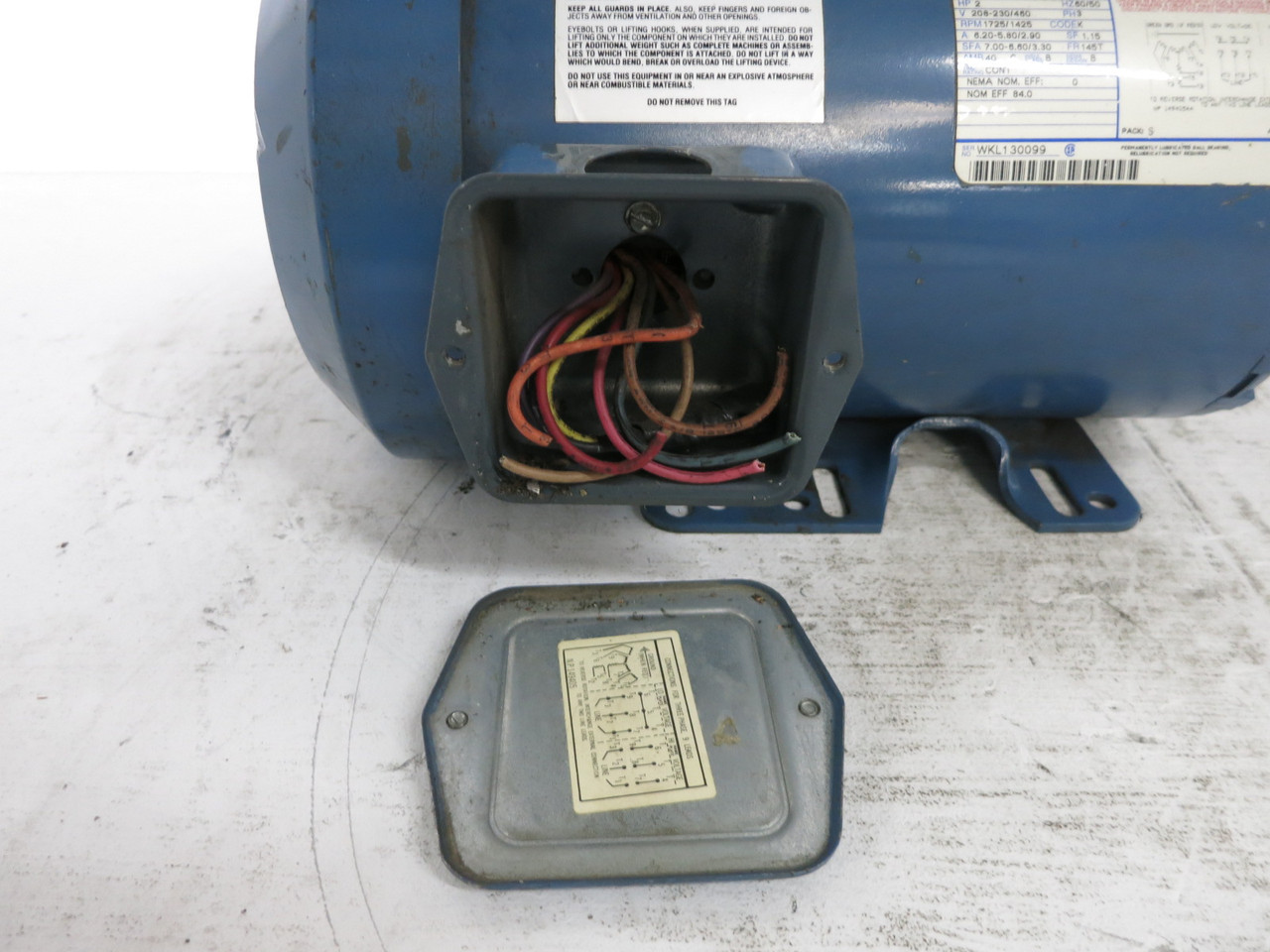 GE E20F1 2 HP AC Motor 208-230/460V 1725/1425 RPM 145T 5KS49ZN8083 Energy $aver (DW8347-1)