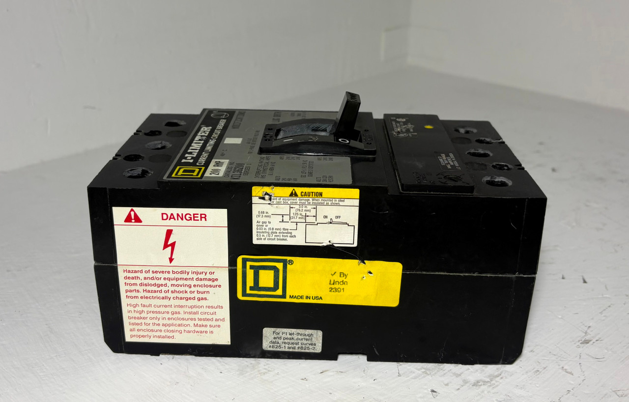 Square D KIL36200 200A I-Limiter Circuit Breaker 480/600V 3 Pole 200 Amp (EM5948-1)