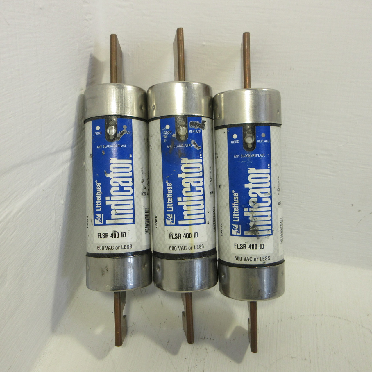 Littelfuse FLSR 400 ID Indicator Fuse 600VAC Class RK5 Time Delay (LOT OF 3) (AH1443-1)