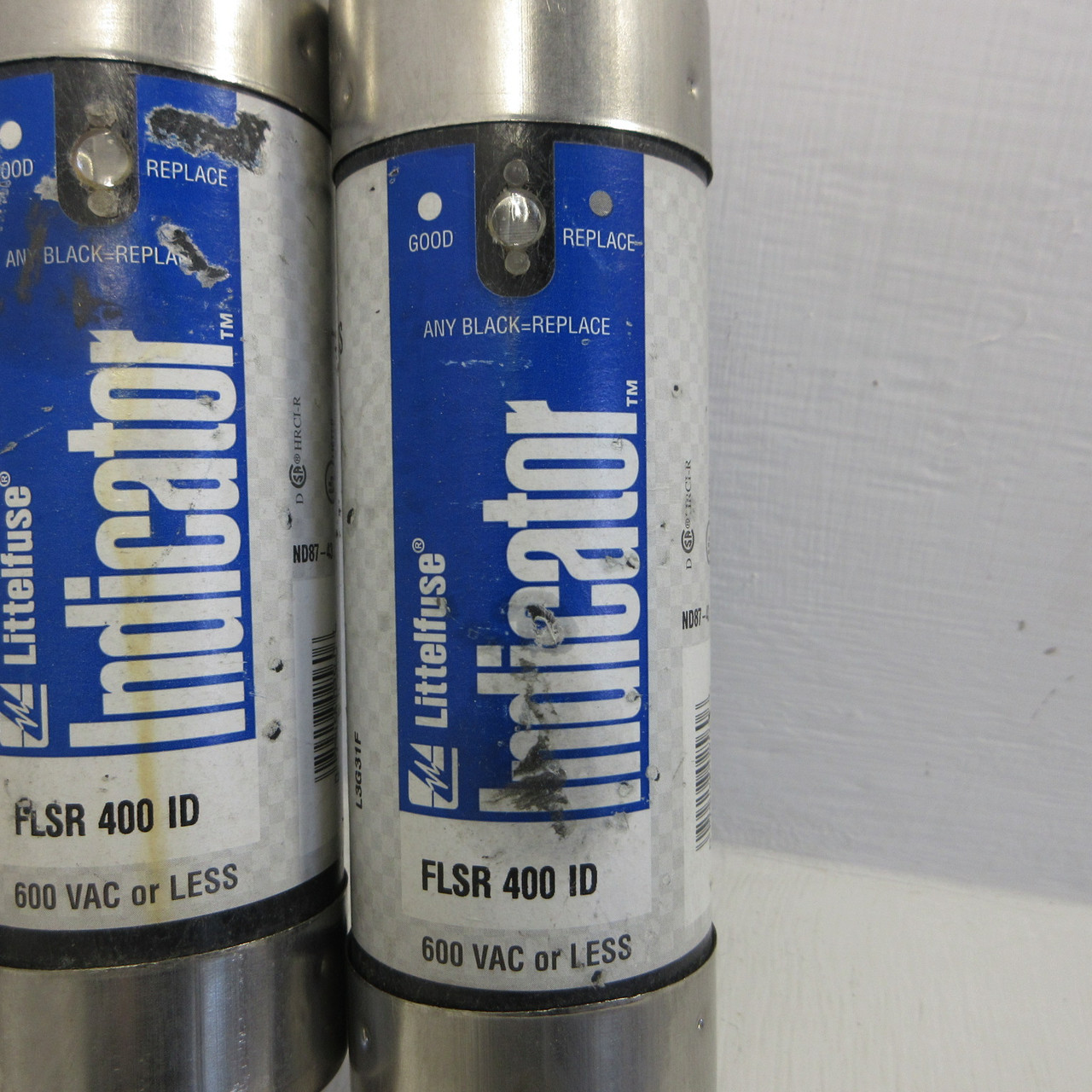 Littelfuse FLSR 400 ID Indicator Fuse 600VAC Class RK5 Time Delay (LOT OF 3) (AH1443-1)