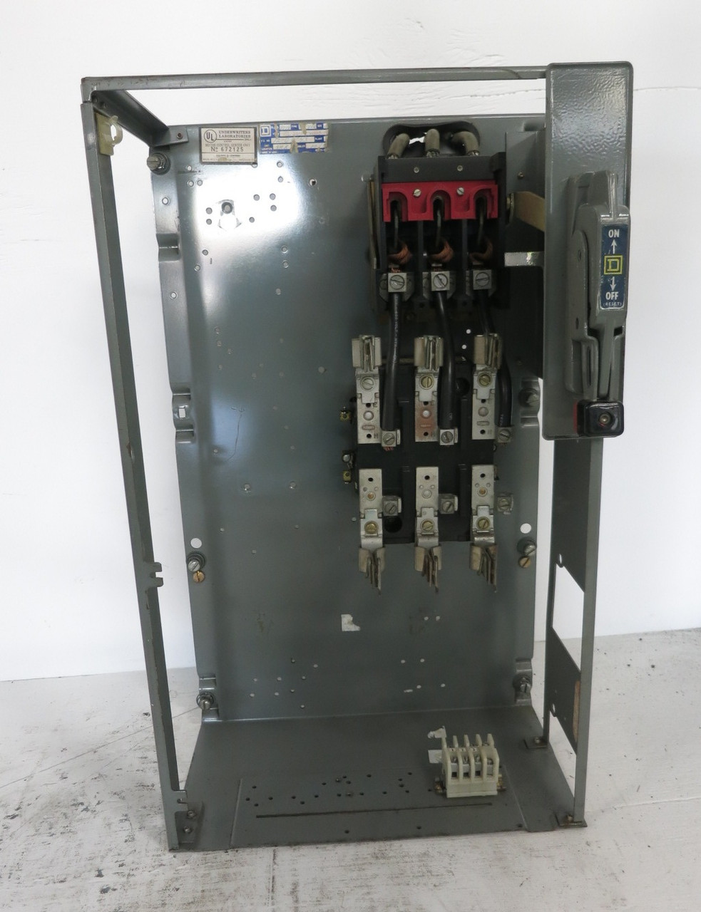 Square D Model 4 100A Fusible Feeder 24" MCC Bucket 100 Amp Fused 8998 (DW8356-1)