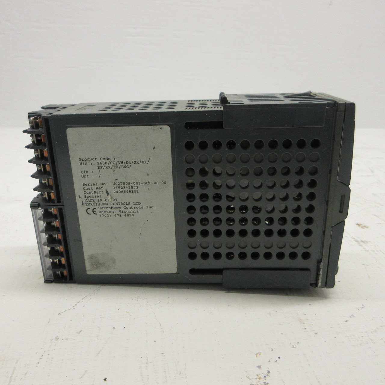 Eurotherm 2408 Temperature Controller 2408/CC/VH/D4/XX/XX/RF/XX/XX/ENG 100/240V (AH1448-1)