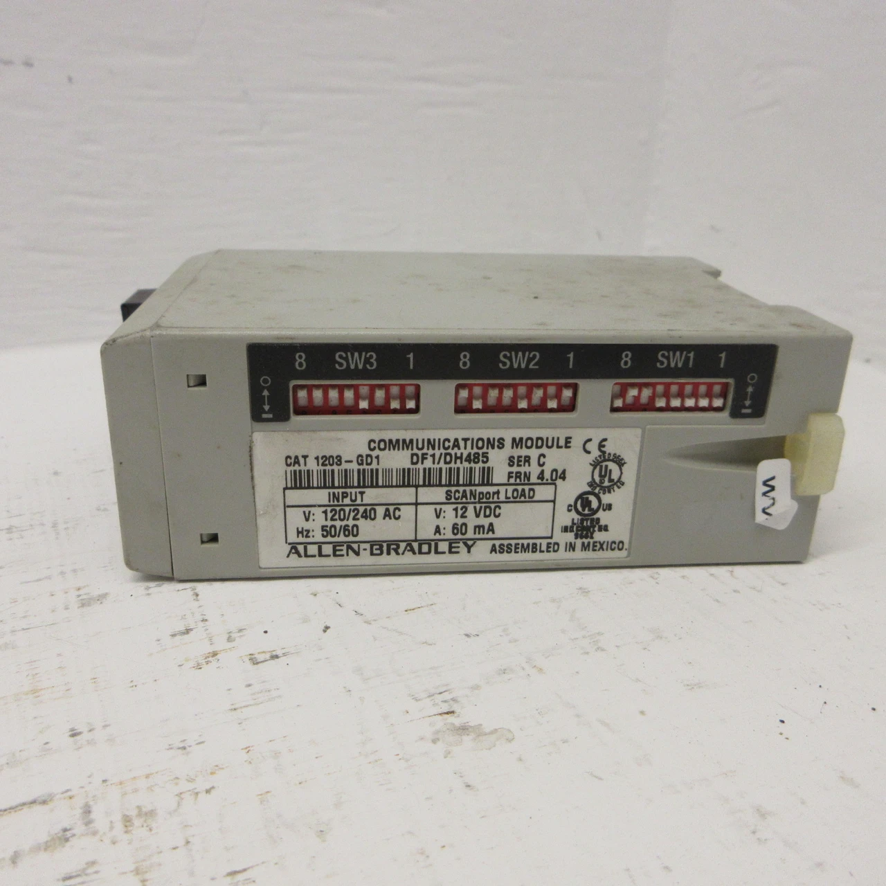 Allen Bradley 1203-GD1 Ser C FRN 4.04 Communications Module Remote I/O 1336 VFD (AH1451-2)