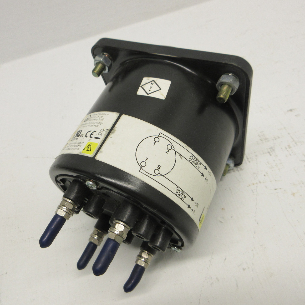 ASCO 077-DI AC Amperes Panel Meter 503592-014-D 5AAC 24VDC (Range: 0/2000 AAC) (AH1455-1)