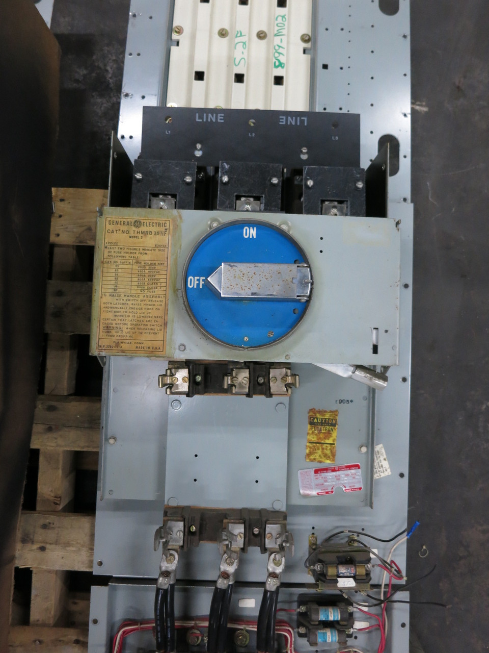GE 7700 400A Fusible Size 5 Starter MCC Bucket Motor Control Unit 400 Amp 54" (DW8370-2)