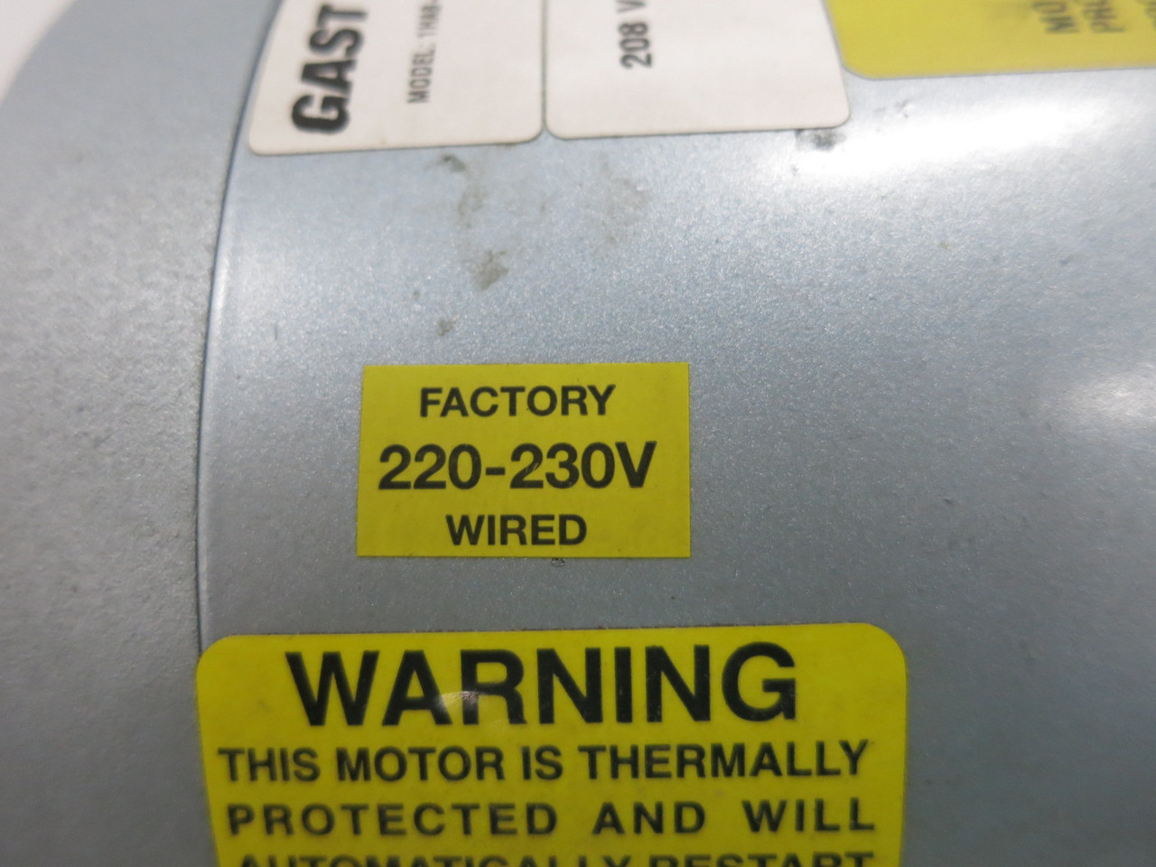 NEW Gast 1HAB-10-M100X Piston Air Compressor Pump 3/4 HP 230 M553NE P063FYN-4391 (DW8371-1)