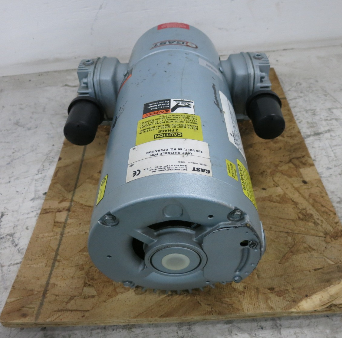NEW Gast 1HAB-10-M100X Piston Air Compressor Pump 3/4 HP 230 M553NE P063FYN-4391 (DW8371-1)