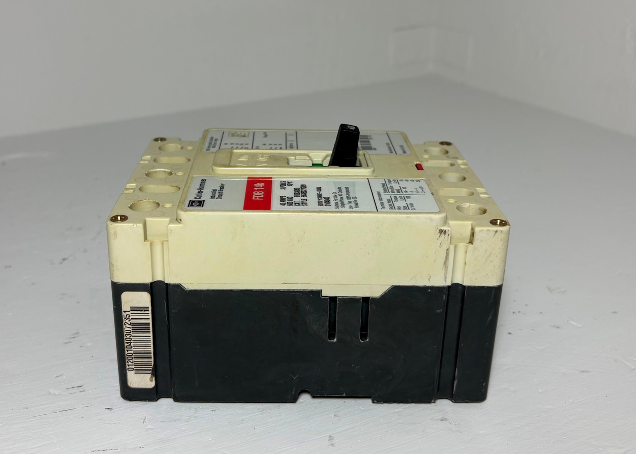Cutler-Hammer FDB3040 40A Circuit Breaker Glossy Red 480/600V 3P FDB3040L 40 Amp (EM5955-1)