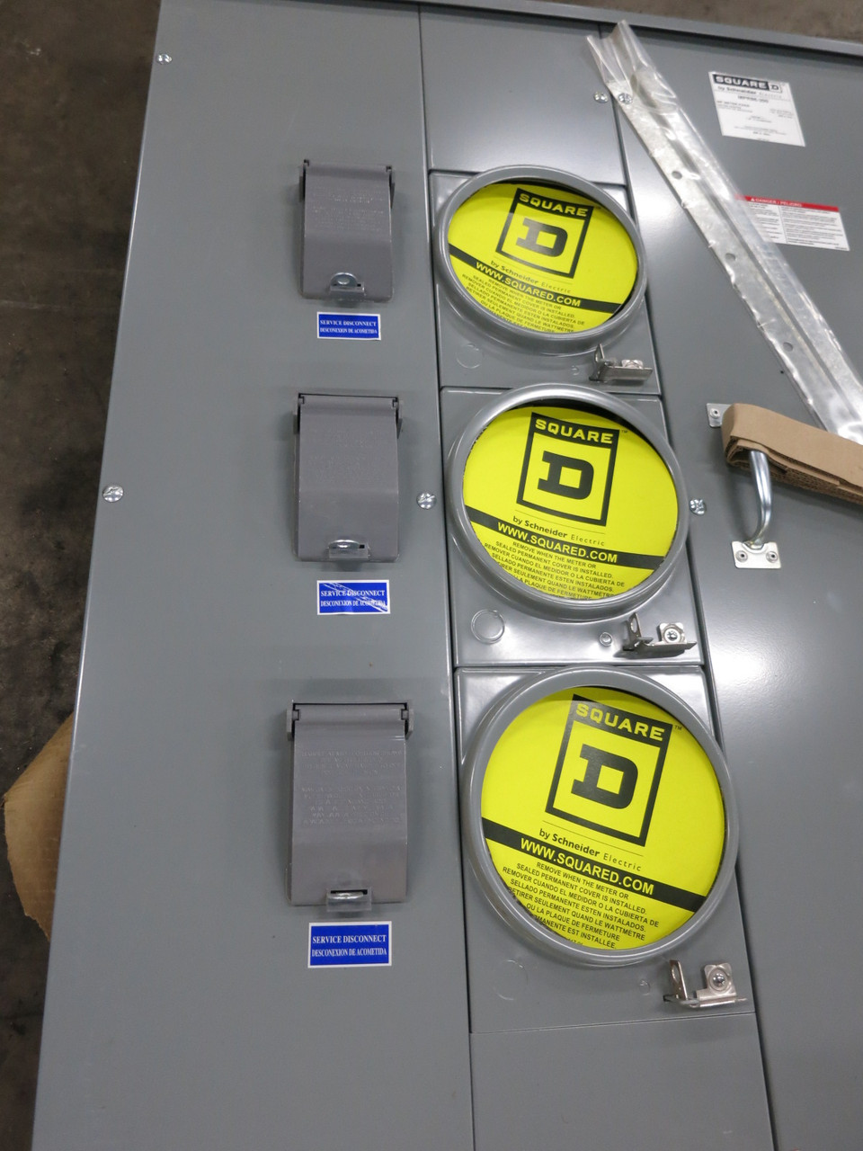 NEW Square D MPR86-200 6 Socket Meter Center 800A Bus 200A 120/240V Meter-Pak (DW8373-1)