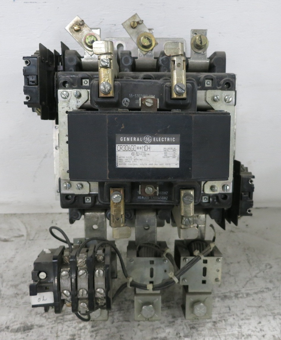 GE CR306G0**MDH Size 5 Motor Starter 480V Coil 200 HP CR306G0 (DW8368-1)