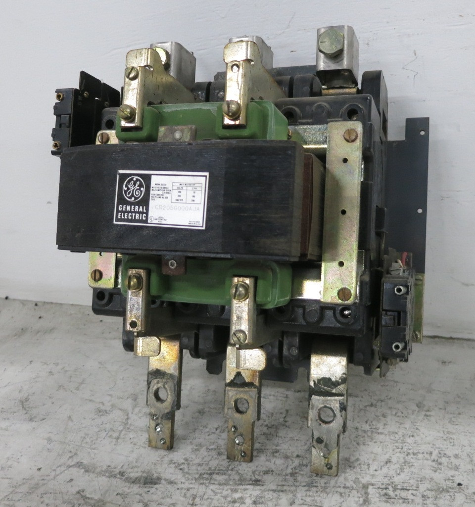 GE CR205G000AJA Size 5 Motor Contactor 480V Coil 200 HP  480 VAC CR205G0 (DW8367-1)