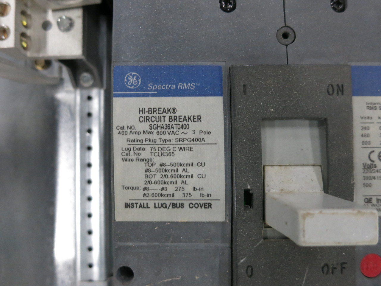 GE AQF3424JBX 300A Main Breaker Panel Board 208Y/120 A Series II 4W 300 Amp SGHA (DW8375-1)