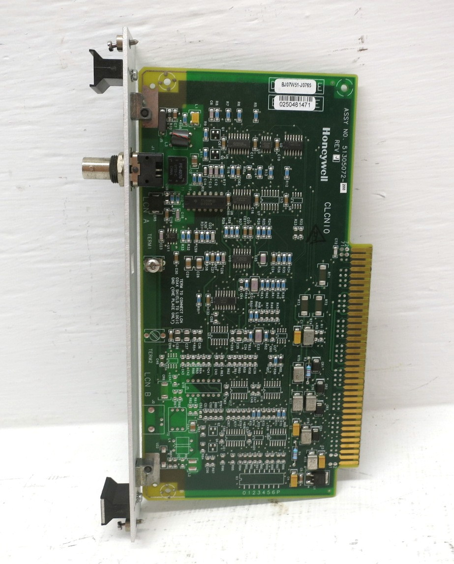 Honeywell 51305072-200 Rev J CLCNIO CLCN-A I/O Board 51305071 PCB PLC Card LCN A (DW8381-1)