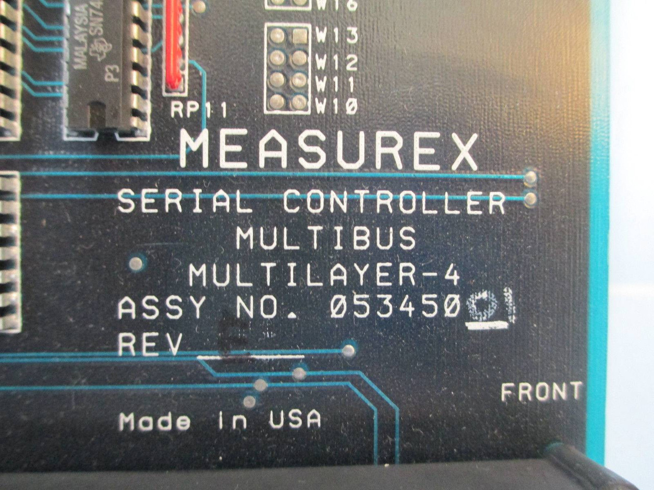 Measurex 05345001 Rev E Serial Controller Multibus Multilayer-4 PLC 053450-01 (EBI2725-3)