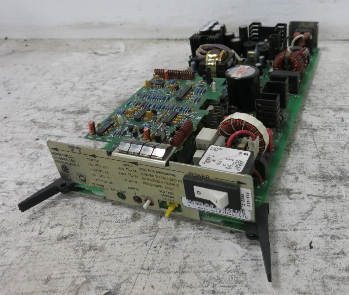Honeywell 51196655-100 Rev E PLC Power Supply HF-75802 Rev G D-2-140750-K Board (DW8393-1)