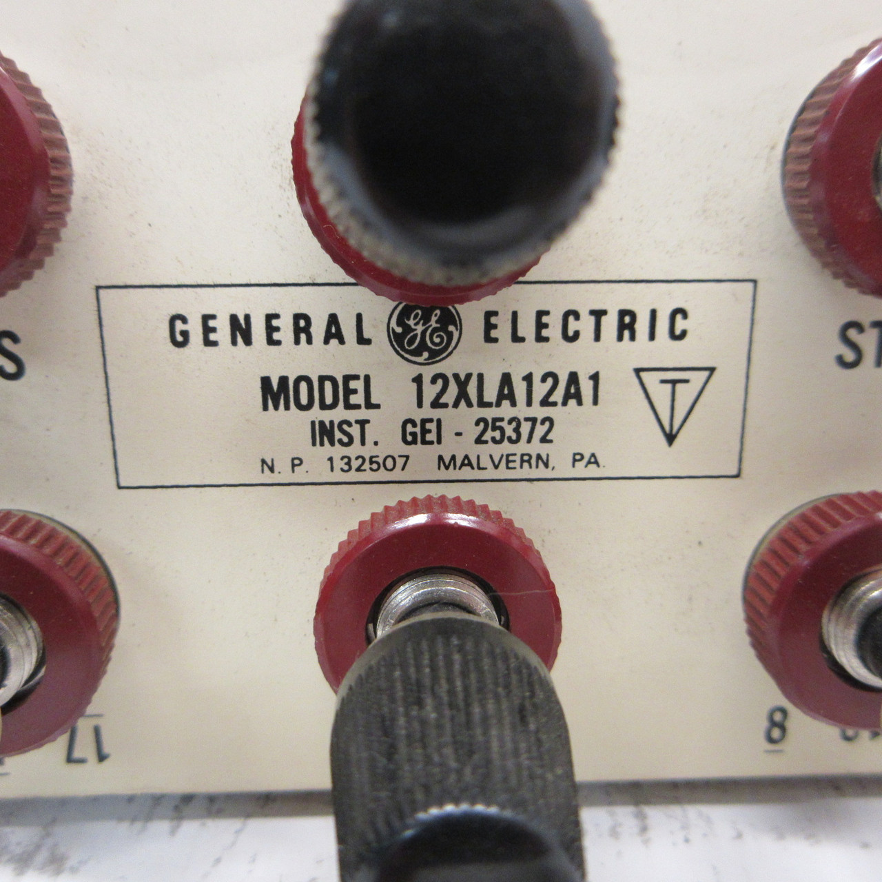 General Electric GE 12XLA12A1 Relay Connection Test Plug Drawouts/Relays/Meters (AH1464-1)