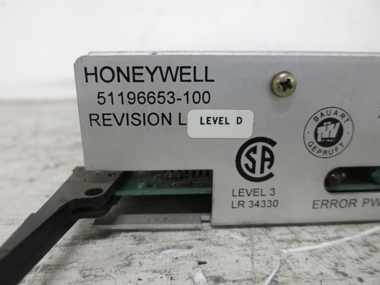 Honeywell 51196653-100 Power Supply HF-75805 Rev D Revision Level D PS PLC (DW8387-1)