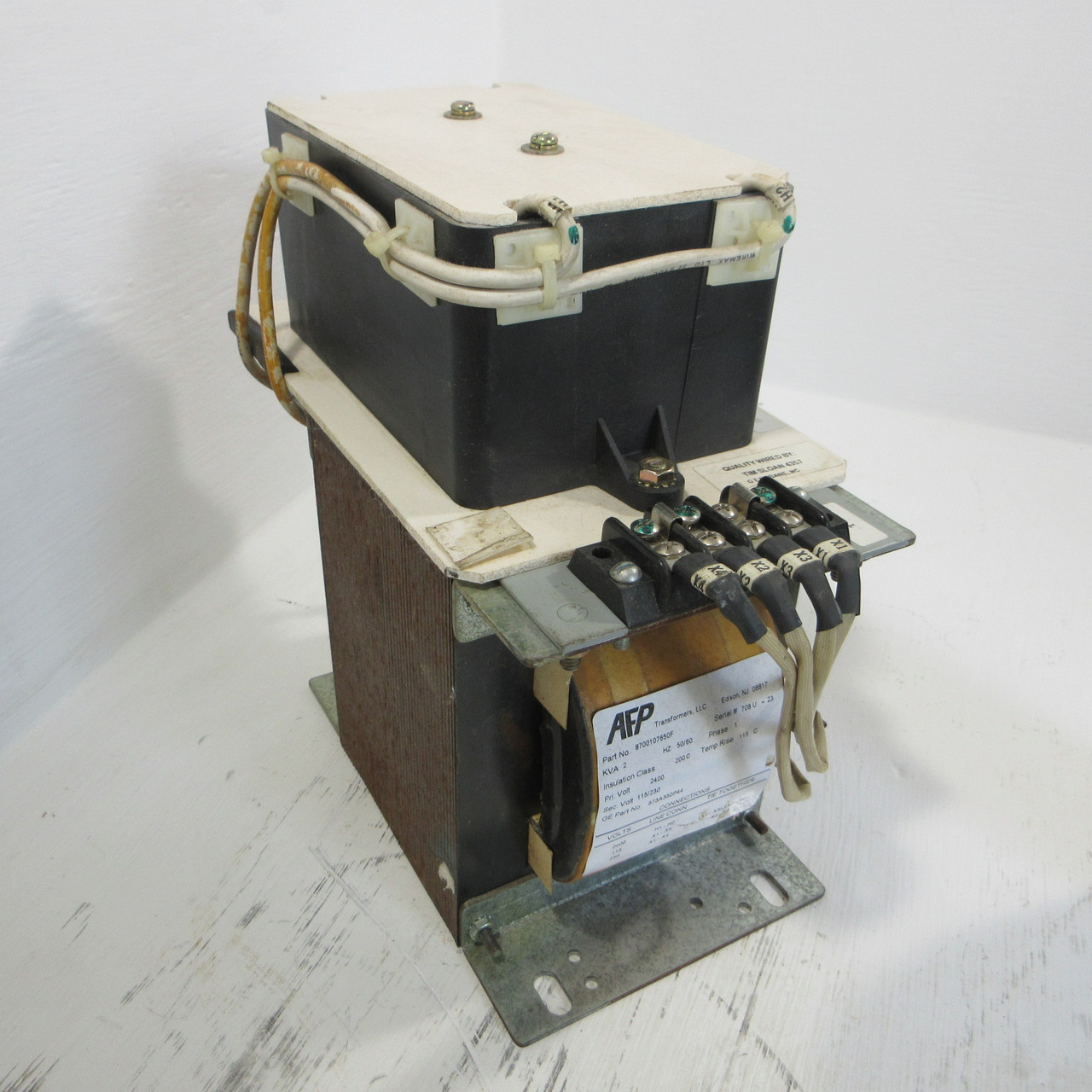 AFP 8700107650F 2 kVA 2400 to 230/115 V 1PH Transformer GE 573A350P44 2400V (AH1468-6)
