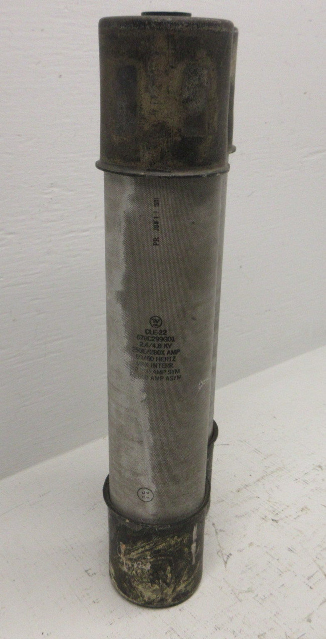 Westinghouse 678C299G01 High Voltage Fuse 2.4/4.8 KV 250E/280X Amp CLE-22 C-H (AH1467-3)