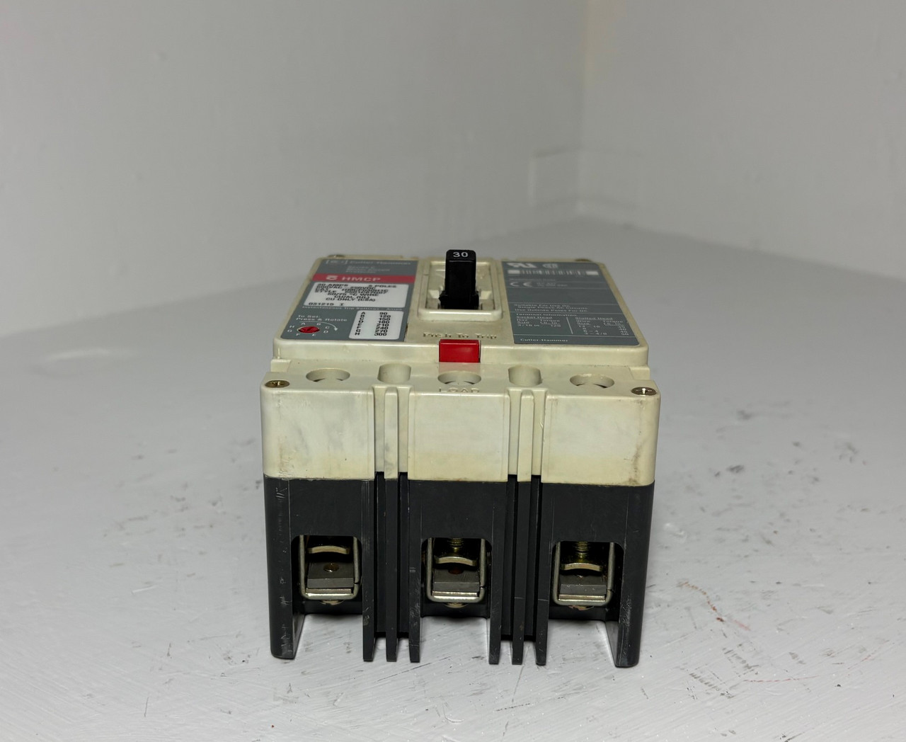 Westinghouse HMCP030H1C 30A Circuit Breaker Glossy 600V 3P Type HMCP 30 Amp (EM5971-47)