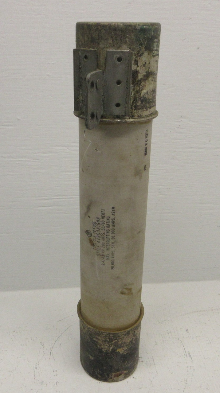 Westinghouse 449D361G06 Type CLS-12 Fuse 2.4/4.8kV 200 Amp 200A 1 Pole 50/60Hz (AH1476-1)