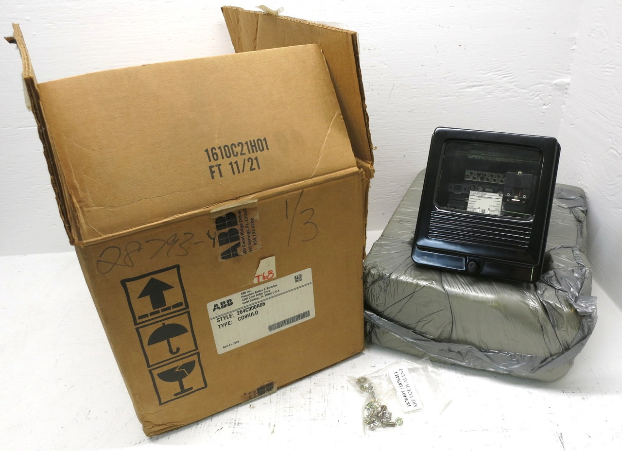 NEW ABB 264C900A06 Type CO-8 HILO Overcurrent Relay 1-12 Amp 60 Hz CO8HILO (DW8406-1)