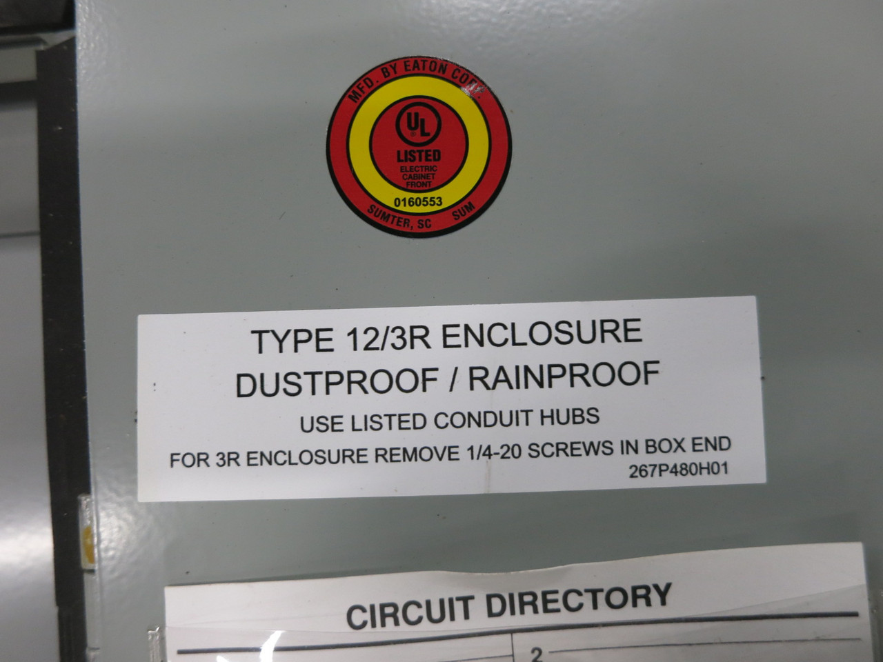 Eaton PRL2X 600A 480Y/277V Circuit Breaker Panel Board 3PH 4W 600 Amp Xpert 3R (DW8411-1)