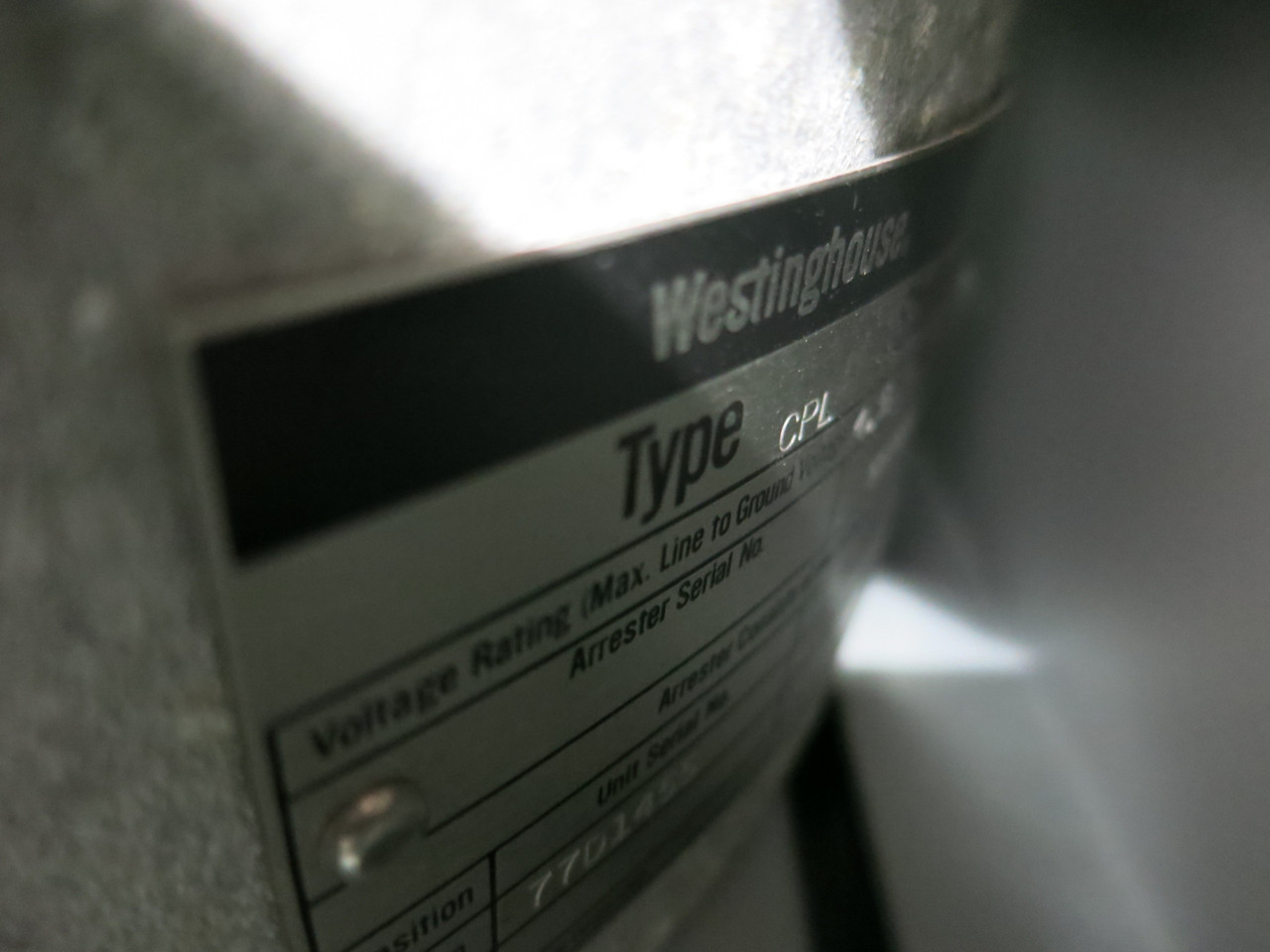 Westinghouse 367C025G02 Surge Protection Equipment DV Capacitor CPL Arrester (DW8412-2)