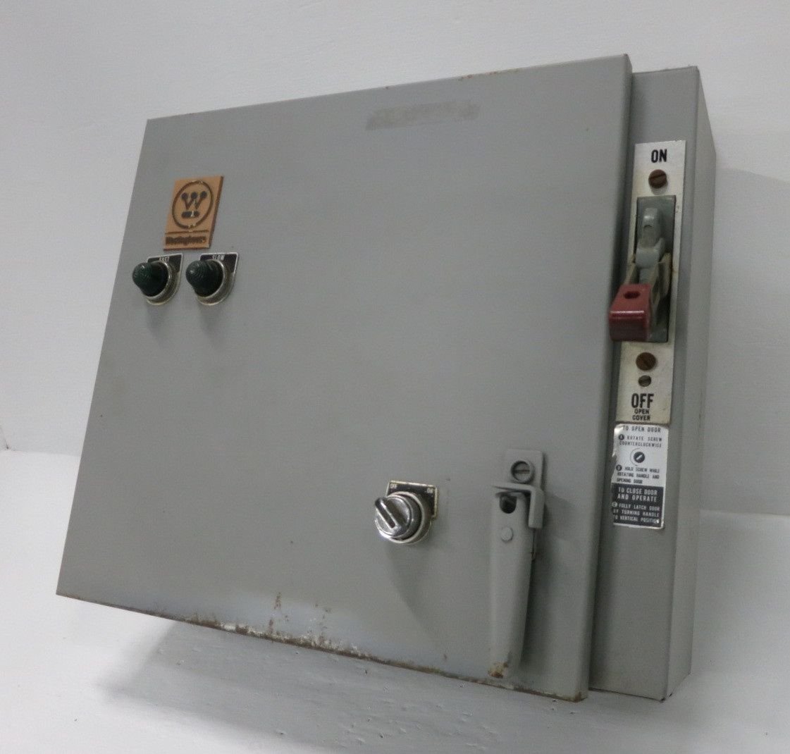 Westinghouse 50A Breaker Size 2 Two-Speed Motor Starter Combo Box 50 Amp MCP (DW8407-1)