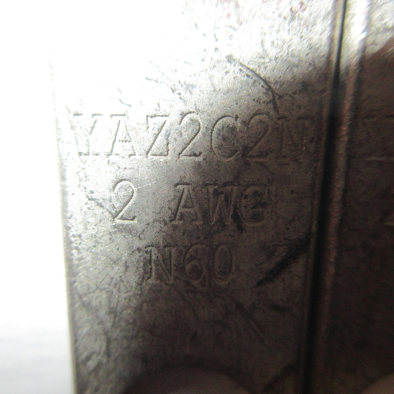 NEW Burndy YAZ2C2N 2 Hole Crimp Lugs 2 AWG N60 Brown Die 10 or 97 NNB (LOT OF 6) (AH1488-5)