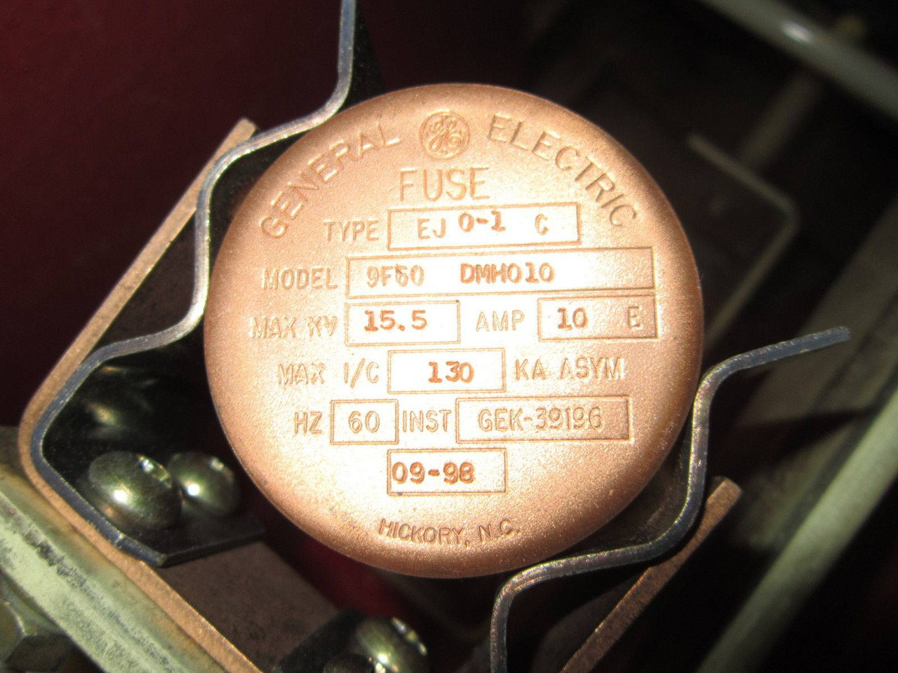 ABB PT Drawer Control Power Transformer Fuse Unit Drawout Advac DO 15 KV GE (EBI0090-1)