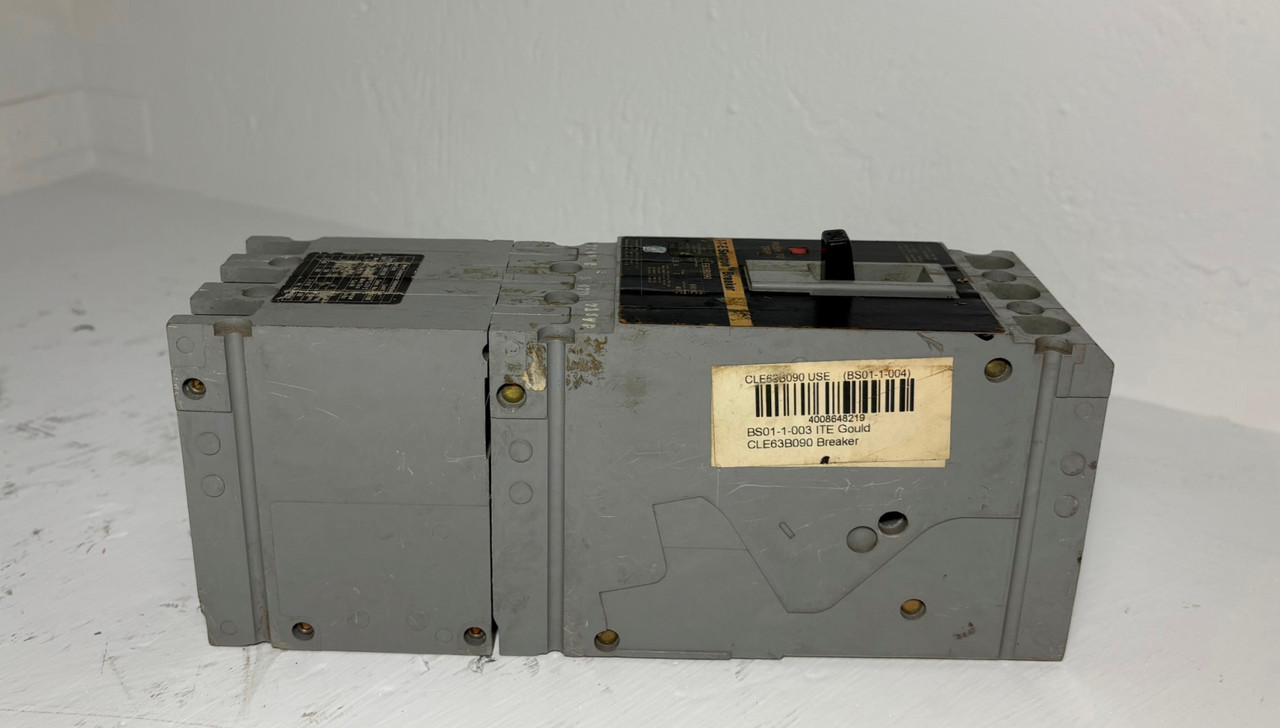 Siemens I-T-E CLE63B090 90A Sentron Circuit Breaker 600V 3P CLE-A ITE 90 Amp (EM5981-1)