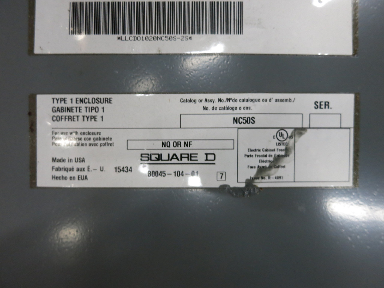 NEW Square D MH50 Panel Enclosure + NC50S Panelboard Cover Door NF NQ Surface (DW8425-1)