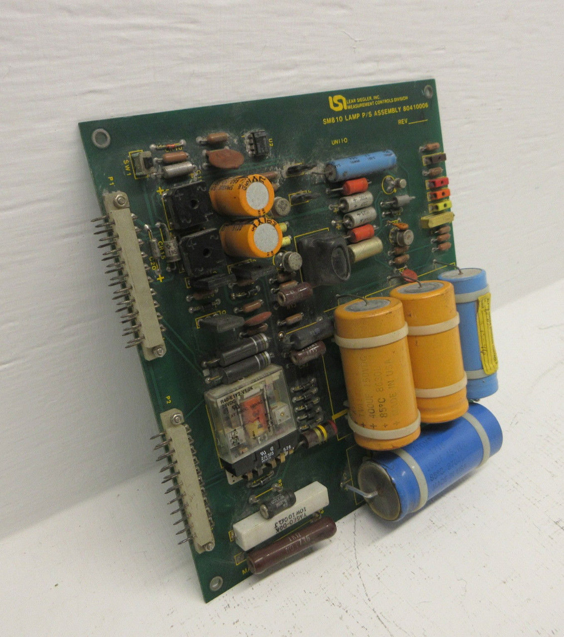 Lear Siegler 80410006 SM810 Lamp P/S Assembly Board Rev A PCB PC Board PLC Card (AH1506-1)