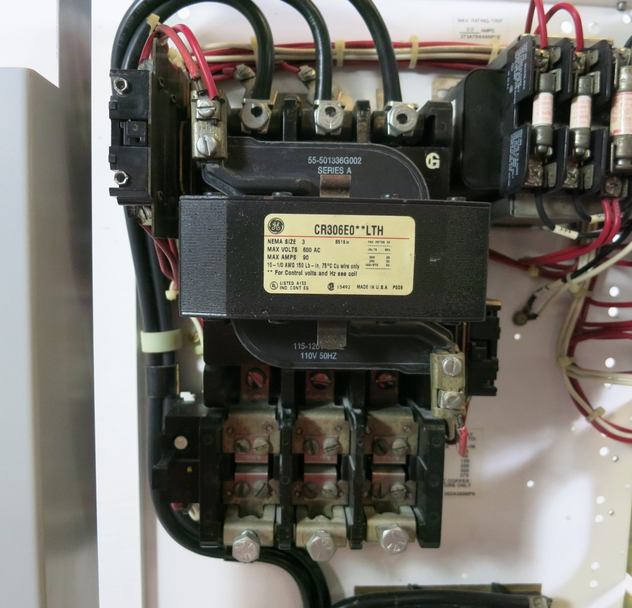 GE 8000 Size 3 Starter 100 Amp Fusible 30" MCC Bucket CR306EO**LTH 100A (BJ1152-1)