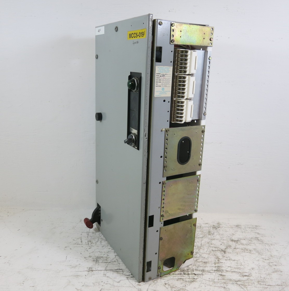 GE 8000 Size 3 Starter 100 Amp Fusible 30" MCC Bucket CR306EO**LTH 100A (BJ1152-1)