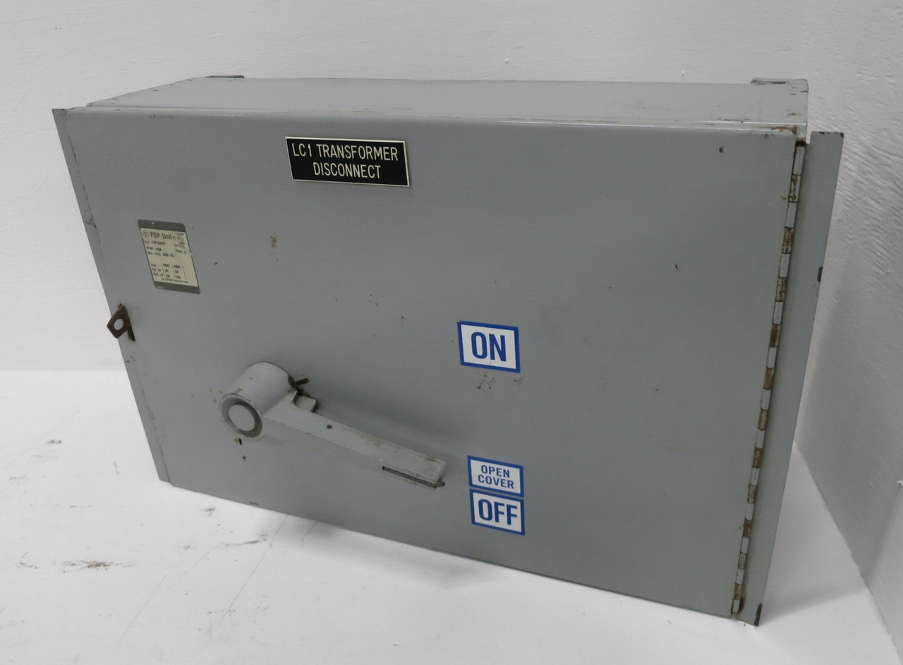 Image of Westinghouse FDP365R 400A 600V Fusible Panelboard Switch FDP Unit FDP365 400 Amp