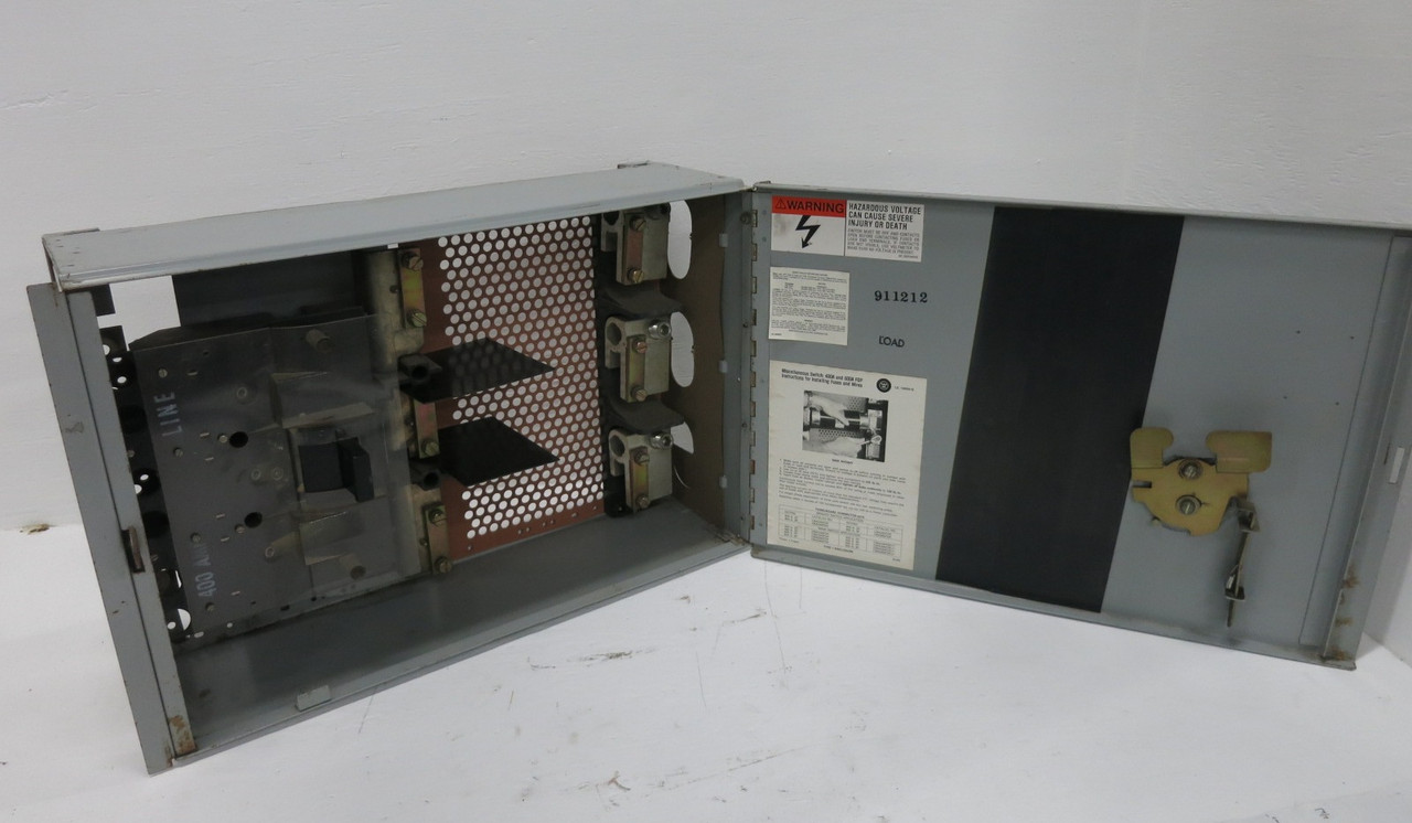 Westinghouse FDP365R 400A 600V Fusible Panelboard Switch FDP Unit FDP365 400 Amp (DW8439-2)