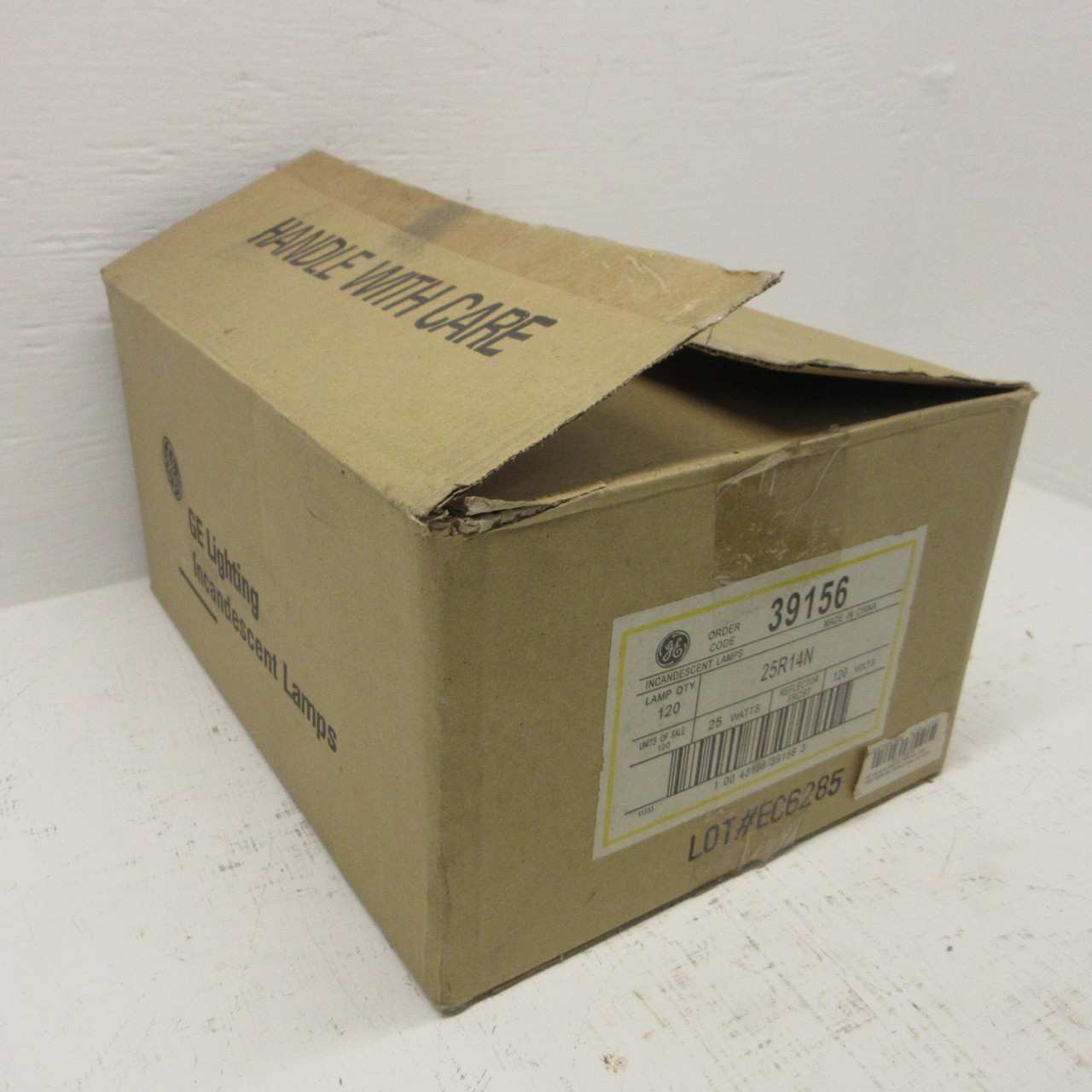 NEW GE 25R14N Incandescent Lamp Light Bulbs 25W R14 120V 39156 (BOX OF 120) (AH1508-4)