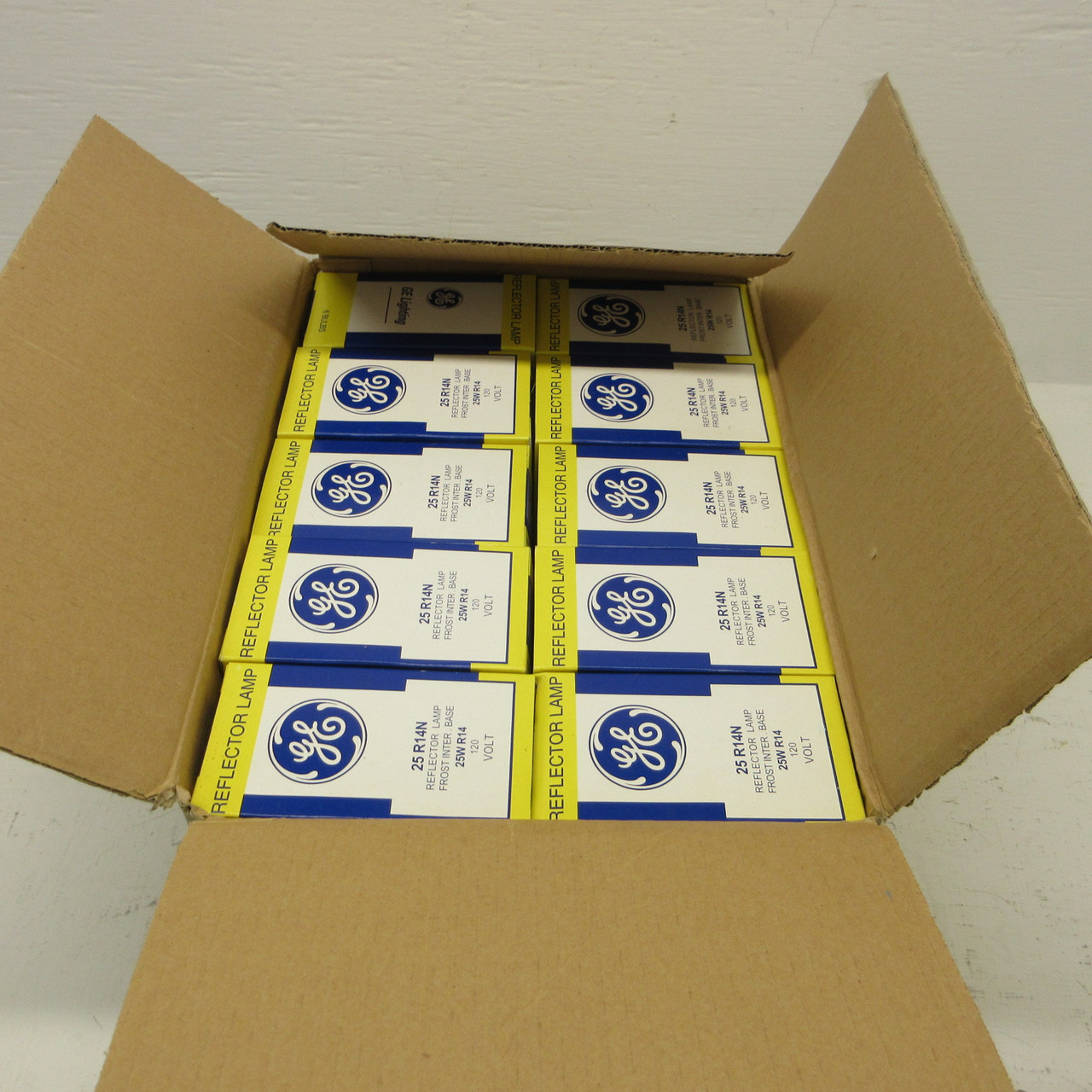 NEW GE 25R14N Incandescent Lamp Light Bulbs 25W R14 120V 39156 (BOX OF 120) (AH1508-4)