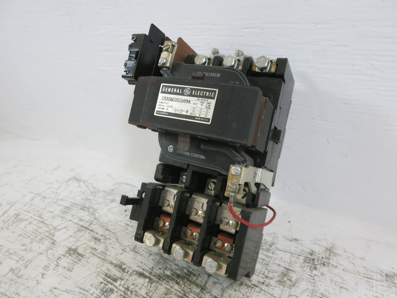 Image of GE CR306E000ABNA Size 3 Motor Starter 90A 600V 120V Coil 40HP Sz3 90 Amp CR306E0