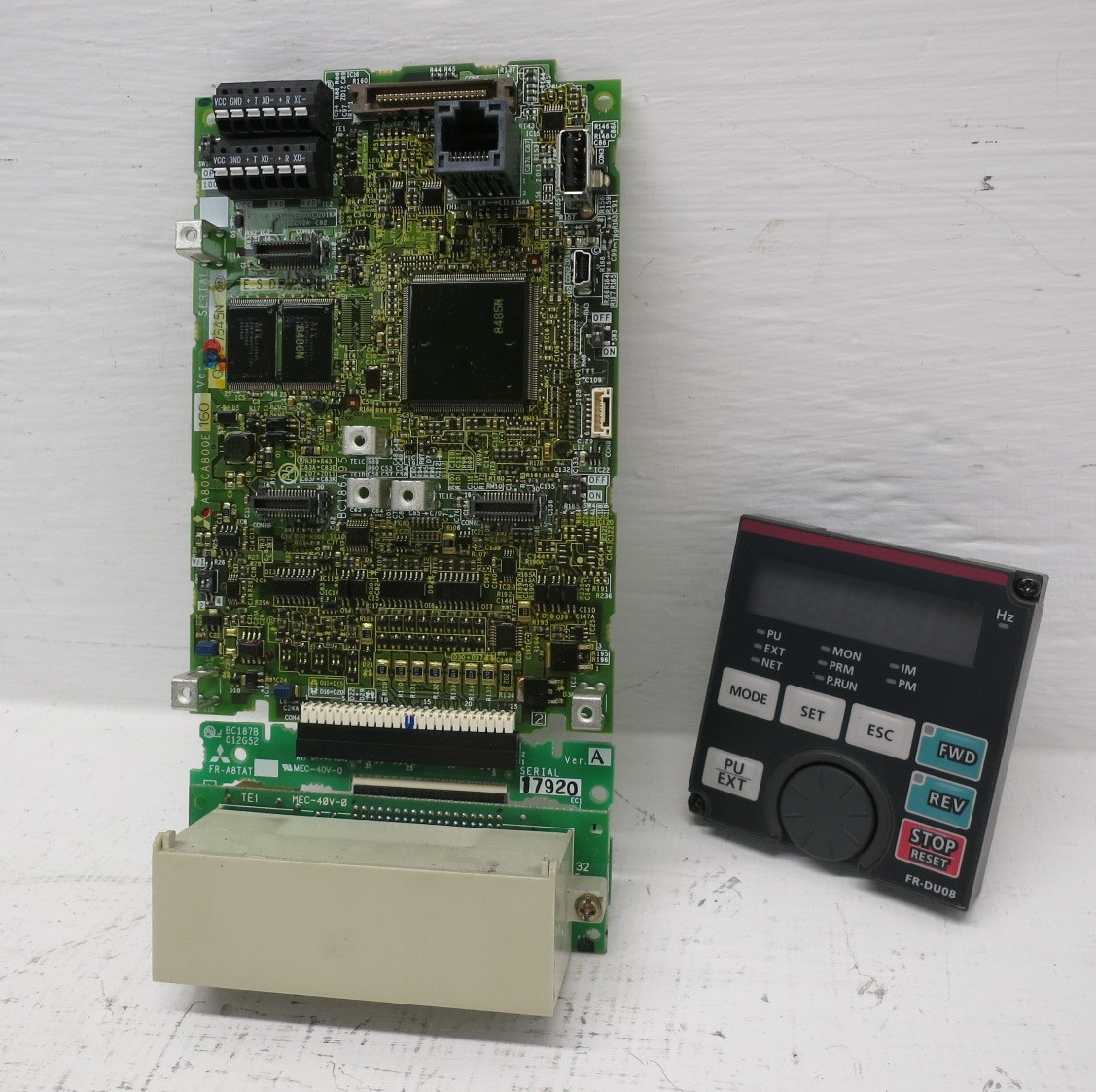 Mitsubishi A80CA800E160 A800 Inverter Drive Control Board BC186A951G55 FR-A840 (DW8449-1)